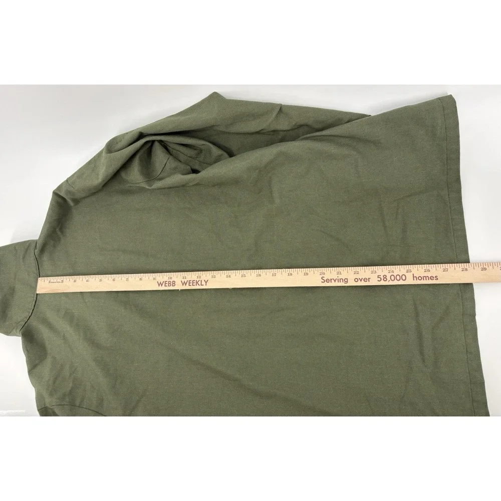 US Air‎ Force OG-507 Utility Shirt Vintage Military Olive Green Vietnam Dura